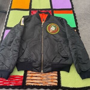 Vintage 1989 Reversible Alpha industries MA-1 bomber jacket joker XL